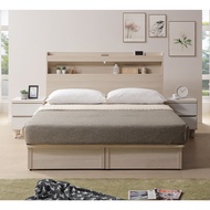 [特價]直人木業-DORA設計風平面床頭側兩抽床組/單人加大3.5尺
