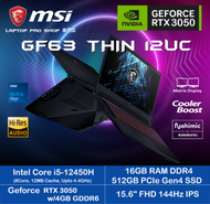 MSI - [文書機價錢,電競級效能] GF63 Thin 12UC (i5-12450H/ RTX3050/ 15.6" 144Hz) 手提電腦