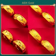 ASIXGOLD Anting-anting Emas Korea 916 Subang Bersinar Bintang Gelung Wanita/ Women's Korean 916 Gold Earrings Shining Star Hoop Earrings