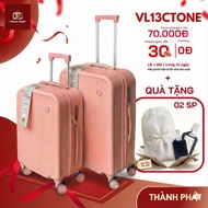 Thanh Phat VL13ctone Travel Suitcase, Impact Resistant, Size 20/24, 360 Rotating Wheels