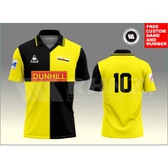 Brunei FULL PRINTING JERSEY WITH COLLAR/BRUNEI FOOTBALL T-SHIRT/BRUNEI COLLAR TABLE ALL SIZES/FREE C