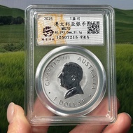 2025 Australian Silver Coin 1 Ounce Back Ostrich Grade Box Coin Collection Magnet No Silver Dollar C