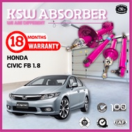 HONDA CIVIC FB 1.8 - KSW (GAS) Shock Absorber (18Months Warranty)