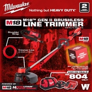 MILWAUKEE M18™ Gen II Brushless Line Trimmer M18 BLLT-0 / Cordless Brush Cutter