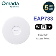 Omada EAP783 BE22000 Ceiling Mount Tri-Band Wi-Fi 7 Access Point with 2 x 10G ports - Omada by TP-Li