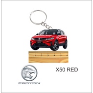 proton x50 red  keychain 2d (NEW DESIGN)