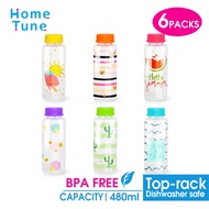 [6-pack] Cute Water Bottle plastic water bottle children water bottle  for kids bottle bpa free scho