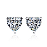 Heart-shaped Cut Earring Real Moissanite s925 Sterling Silver 4ct 2ct 1ct Moissanite Diamond Earring