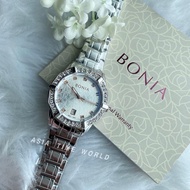 *Ready Stock*ORIGINAL BNB10651-2317S Silver Stainless Steel Monogram Dial Water Resistant Ladies Wat