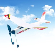 MIRACU 1pcs รูปร่าง3D เด็กของขวัญเด็ก มือโยน โมเดลเครื่องบิน เครื่องร่อนบิน ของเล่นเครื่องบิน เครื่องบินโฟม ยางวงพลังงาน