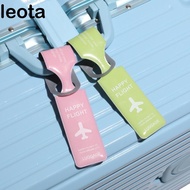 LEOTA PVC Luggage Tag, Boarding Pass Address Label Airplane Suitcase Tag, Soft Information Card Airc