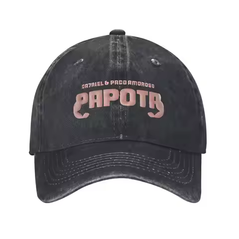 Unisex CA7RIEL & Paco Amoroso Papota Tour Caps Merch Baseball Caps Retro Snapback Hat Adjustable