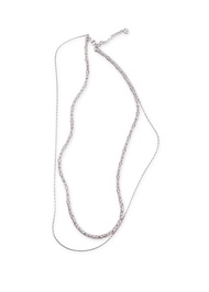 KHARYS Shoreline necklace - Silver 925 Stackable necklace สร้อยคอเงินแท้