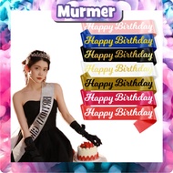 MurmerOfficial Happy Birthday Sash Birthday Sash Happy Birthday Sash R955
