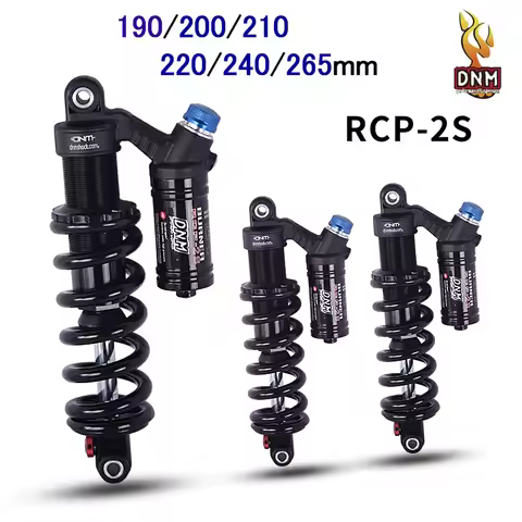 DNM RCP2S Mountain Bike Rear Shock Absorber 190mm/200/210/220/240/265mm 550LBS Spring Soft Tail For 