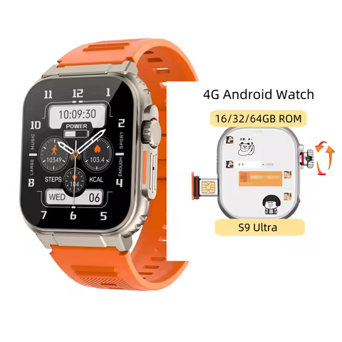 CDS9 Android Smart Watch Ultra 4G/5G Network SIM Card 2.2'' 448*528 Amoled Smartwatch With Health Mo