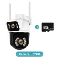 Hamrol Kamera Pelacakan Otomatis Dual Lensa 8MP 4K WiFi Tahan Air IP66 dengan Deteksi Gerak dan Visi