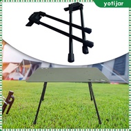 Yotjar Kaki Kaki Meja พับได้ขา Furniture Lipat สีดำ