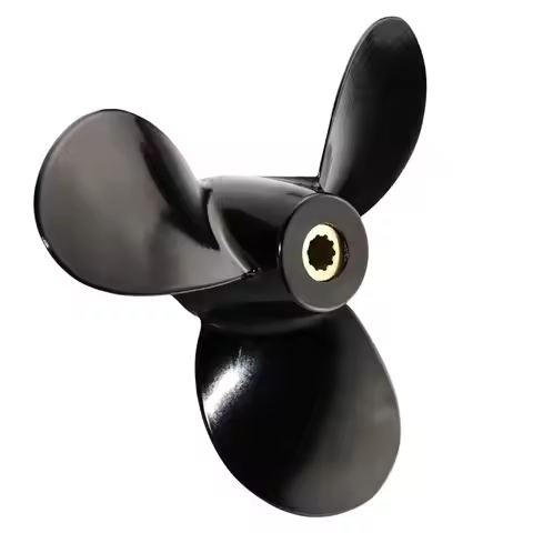 M63K-For Outboard Motor 4-6 HP Boat Propeller 7 1/2X6 Aluminum 10 Tooth Spline Engine Part 58110-91J