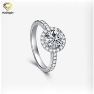 Nhẫn bạc Ý 925 Huệ Ngân - 4 chấu đính đá 7li RR1681