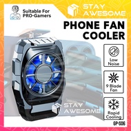 Rechargeable Gaming Back Clip Mini Mobile Phone Cooler Fan Radiator Game RGB LED Light Pad For Fhone