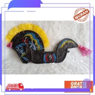 MERAH [New Stock] Red, White, and Black Children's Braided Horses Jaranan Horses Children's Braided 