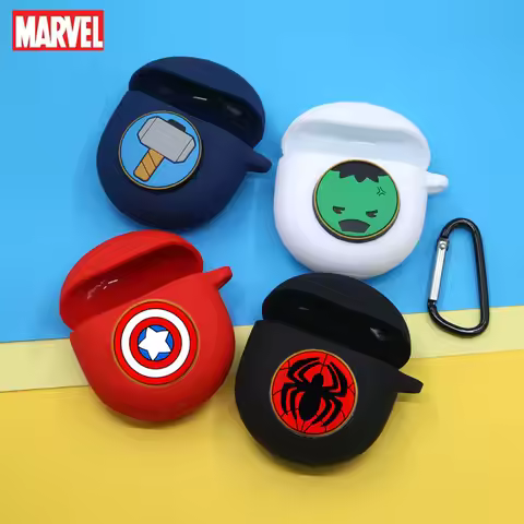 Cartoon Marvel Earphone Case Cover For 1More ComfoBuds Mini Silicone Wireless Earbuds Charging Box P
