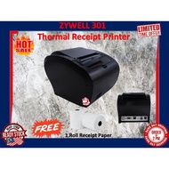 ZYWELL ZY301 80mm Thermal Receipt Printer (USB+LAN+Serial) pos system receipt printer (Restaurant/Re