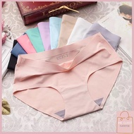 Ice Silk Seamless Women Underwear Middle Waist Panties Women Clothing