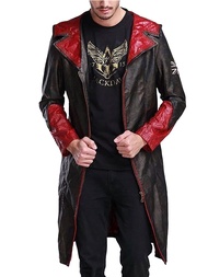 Devil May Cry 5 DMC Dante Men's Leather Coat Jacket Cosplay Costumes