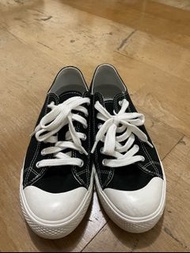 無印良品 帆布鞋 休閒鞋 黑色 （7/24cm)
