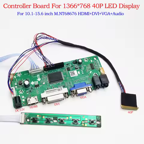 M.NT68676.3 Controller board for HB140WX1 N116BGE LP133WH2 LP140WH1 B156XW02 1366X768 LVDS 40P LED P