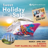 [Resorts World Cruises] [UOB Palace Suite Promotion] 2 Nights  Port Klang [KL] (Wed) on Genting Dream ~ Sweet Holidays Sale (Apr 2024)