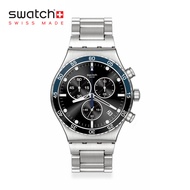 Swatch Irony Chrono DARK BLUE IRONY YVS507G Stainless Steel Strap Watch