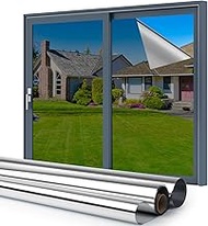Kromapolis One Way Window Film Daytime Privacy, Reflective Mirror Window Tint See Out Not in, Sun UV