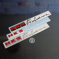 sticker kereta 0050 hks evolution car sticker accessories
