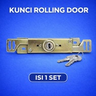 Kunci Rolling Door Kawakami Mekanisme Horizontal Plat Besi Tebal Pengunci Pintu Ruko
