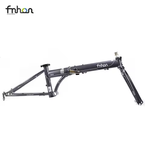 Fnhon Folding Bike Frameset Chrome Steel 4130 Frame Fork 20" 406 451 Disc Brake 22inch Bicycle Folda