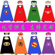 Halloween Superhero Children's Cloak Spiderball Gorgeman Captain America Cloak Adult Performance Cos