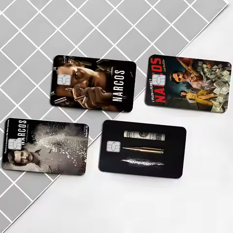 Narcos TV Series Pablo Escobar Whitepaper Credit Card Skin Stickers For VISA Bank Card Transportatio