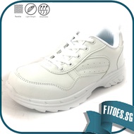 *SG Seller* Checker 1403 School Shoes White