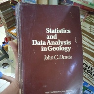 Statics and data analysis in geology books