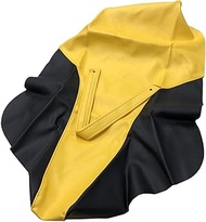 Suzuki DR250R SJ45A Seat Cover Made in Japan (Thick Fabric), Fabric Color: Yellow, Black Two Tone/Ta