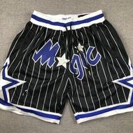 Pocket Pants Magic Team Black Basketball Pocket Pants Magic Black Stripes