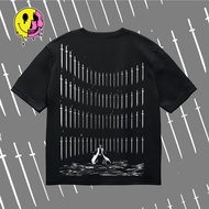 LRCO STORE - Bleach Byakuya Bankai Combed T-Shirt Screen Printing A2