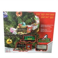 Christmas Electric Train Set，Toy Track Car With Music，Santa Claus Round Rail Train Toys，Christmas Tree Decoration