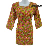 Premium cotton ranggoli design short kurti standard cutting beautiful 3/4 sleeve women kurti top