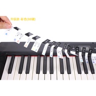 Electric Piano Position Stage Sticker Keyboard (Black Key Standing 88 Keys) Stick-Free 88 Keys Detac