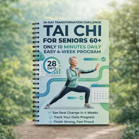 28 Days Transformation Challenge Tai Chi Walking for Seniors Easy 10 Minute Daily 4 Week Program Hea