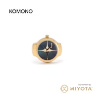 Komono Noor - Gold Black | Stainless Steel | Ring Watch
